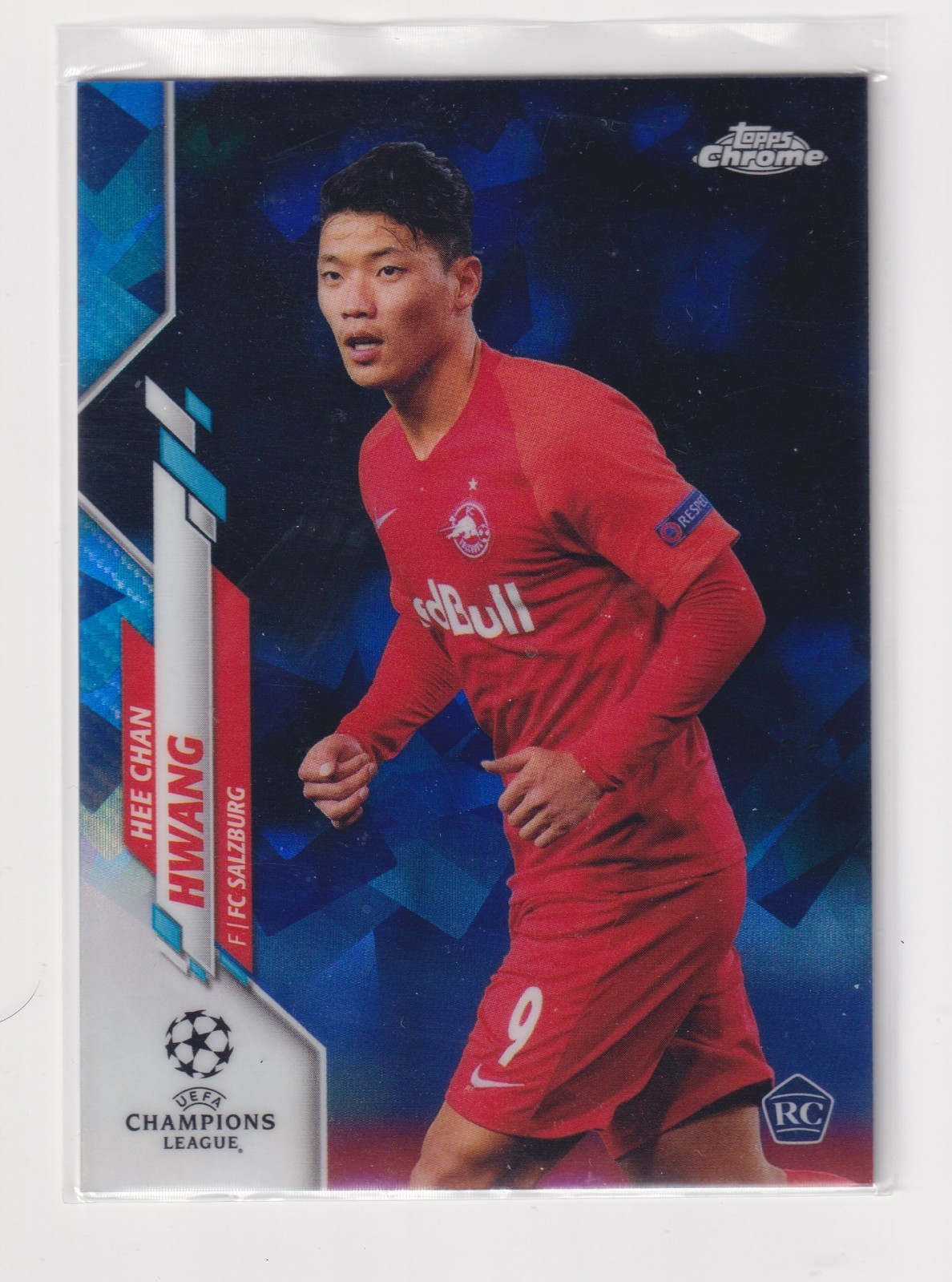 2019-20 Topps Chrome UCL Sapphire Edition Hwang Hee-chan Hee Chan #44 Rookie RC