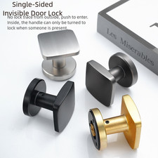 Household Interior Door Lock Silent Concealed Zinc Alloy One Side Latch
