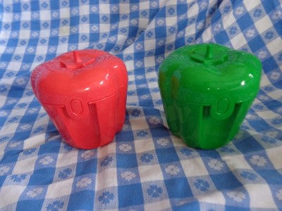Tupperware Pepper Duo Keeper Bowls Forget Me Not Lot of 2 Gadget New