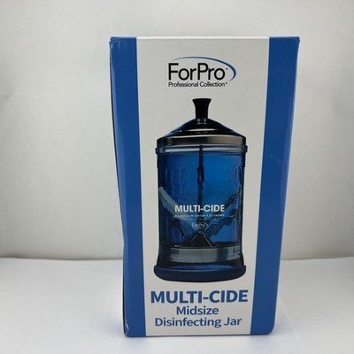 ForPro Multi-Cide Midsize Disinfecting Jar 3.5''x7.8'', Disinfectant Glass 21 oz