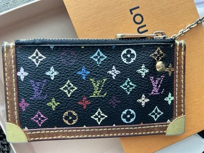 Louis Vuitton Multicolor Monogram Leather Zip Key Chain Pouch w/ Keyring