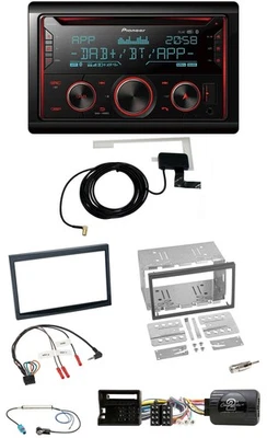 Pioneer 2DIN Lenkrad DAB USB CD Bluetooth Autoradio für Peugeot 307 2006-2009 - Bild 1 von 4