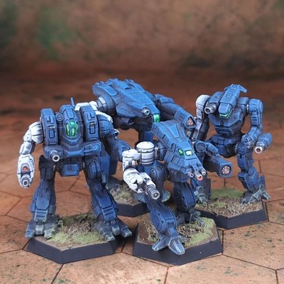 BattleTech Pro Painted Miniatures House Steiner Heavy Battle Lance Box