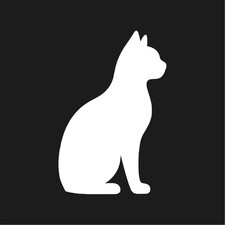 Sitting Cat Silhouette Vinyl Decal Sticker Car Window Laptop Pet Kitty Sitting Cat Silhouette Vinyl Decal Sticker Car Window Laptop Pet Kitty