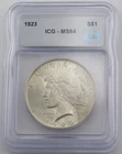 1923 P Peace Dollar - ICG MS64 - Cert# 7138030298