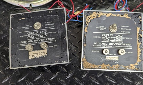 2 OEM crossovers from KLH model Seventeen speakers