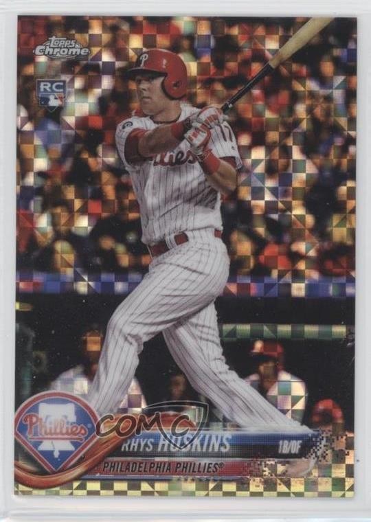 2018 Topps Chrome X-Fractor Rhys Hoskins #70 02b5