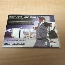 2002 Fleer Genuine Genuine Leaders Curt Schilling Jersey Patch Card