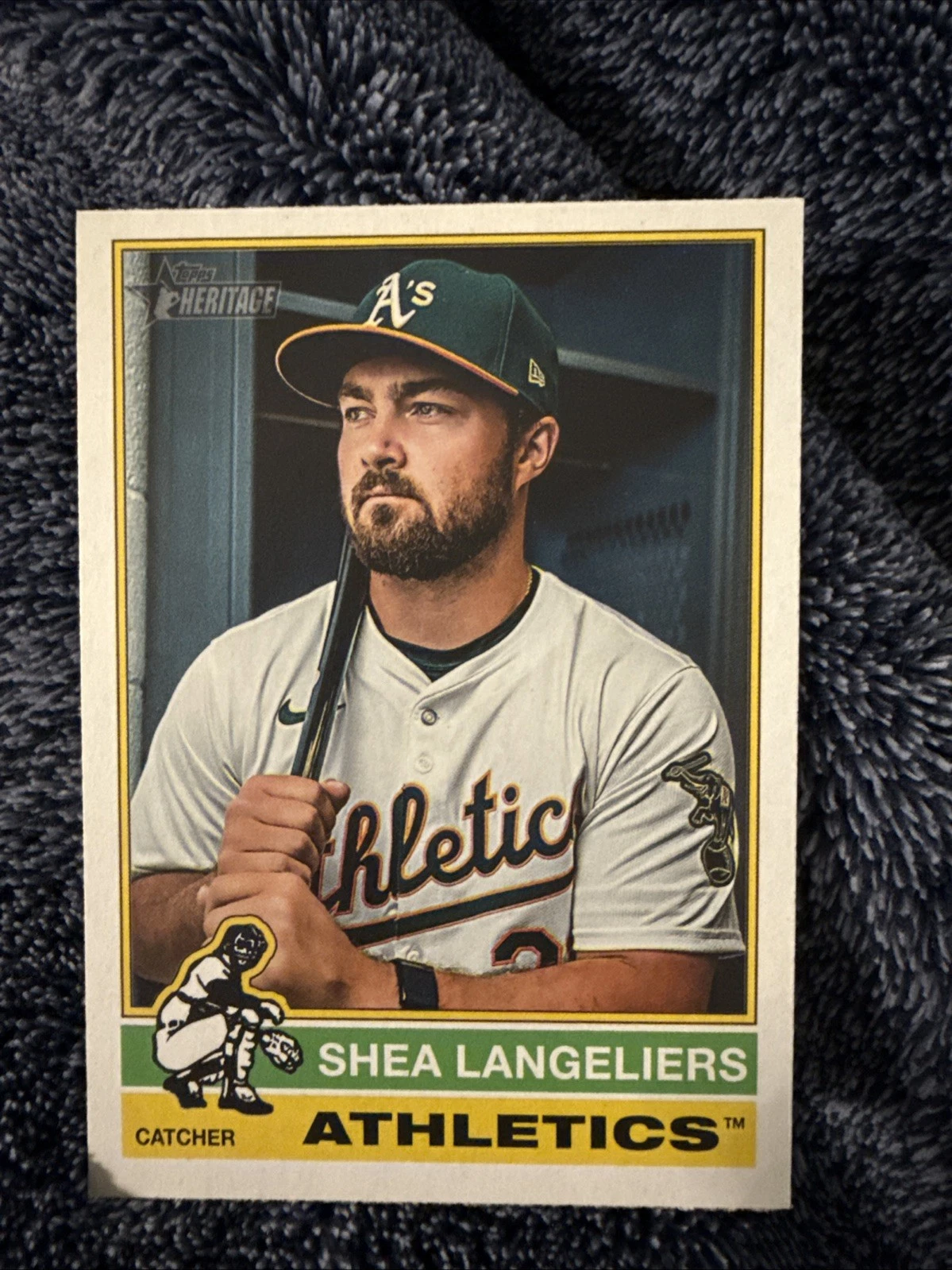 2025 Topps Heritage #446 Shea Langeliers High Number Short Print - Athletics