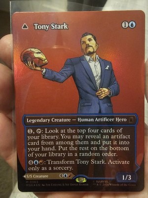 Tony Stark (Borderless) (0363) Marvel Super Heroes Foil