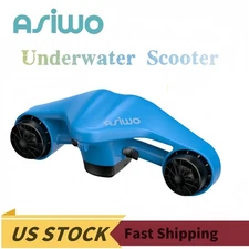 Asiwo Underwater Scooter Sea Scooter LED Silence Dual Motors 5Ah 25.2V Blue