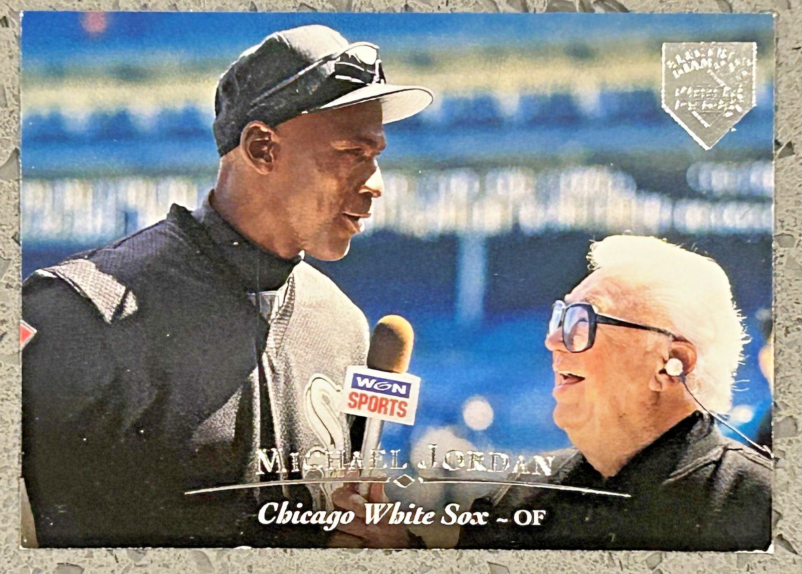 1995 95 UD Upper Deck Electric Diamond Silver MICHAEL JORDAN #200 Harry Caray