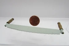 Dollhouse Miniature Metal Crosscut Saw IM66012