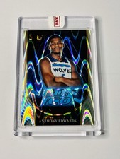 Anthony Edwards Encased Display Card Timberwolves Red Icons MVP Style Basketball