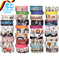 39 Rollen Washi Tape Set, Niedliches Tier-Klebeband, Dekoratives Abdeckband, Kle