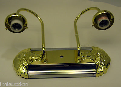 Quorum Light 5429-2-02 Polished Brass Two Bulb Wall Fixture Sconce