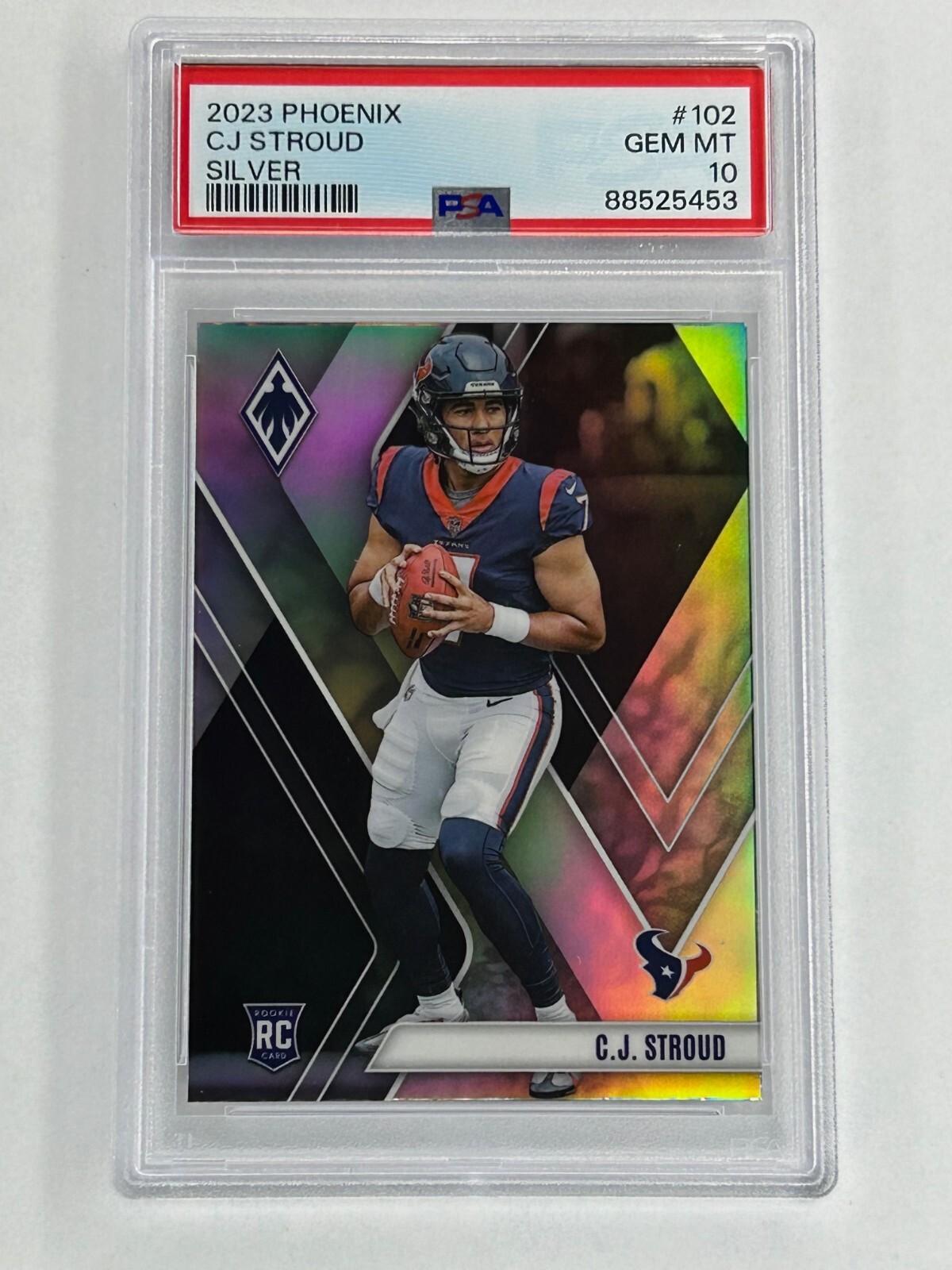 CJ Stroud Rookie Card 2023 Panini Phoenix Silver Prizm #102 PSA 10 Gem Mint