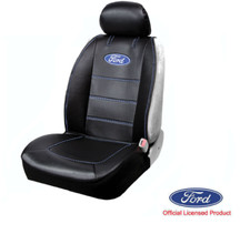 Brand New Ford Logo Black Synthetic Leather Sideless Car Truck Front Seat Cover Brand New Ford Logo Black Synthetic Leather Sideless Car Truck Front Seat Cover