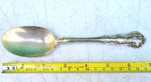 Wallace Irving Sterling Silver Soup Spoon 7" R W S Stag 1899 Stamp MONOGRAMMED