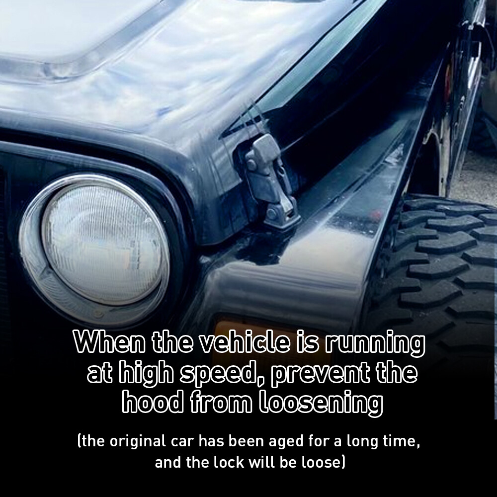 FOR 19972006 JEEP WRANGLER TJ HOOD HOLD DOWN CATCH LOCK LATCH 2PCS/SET