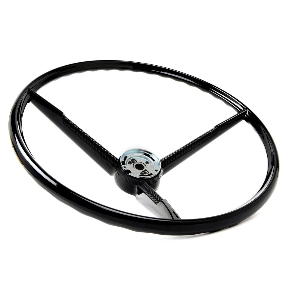 Black 17" OE Reproduction Steering Wheel For 1966 Ford Bronco - Image 2 of 4