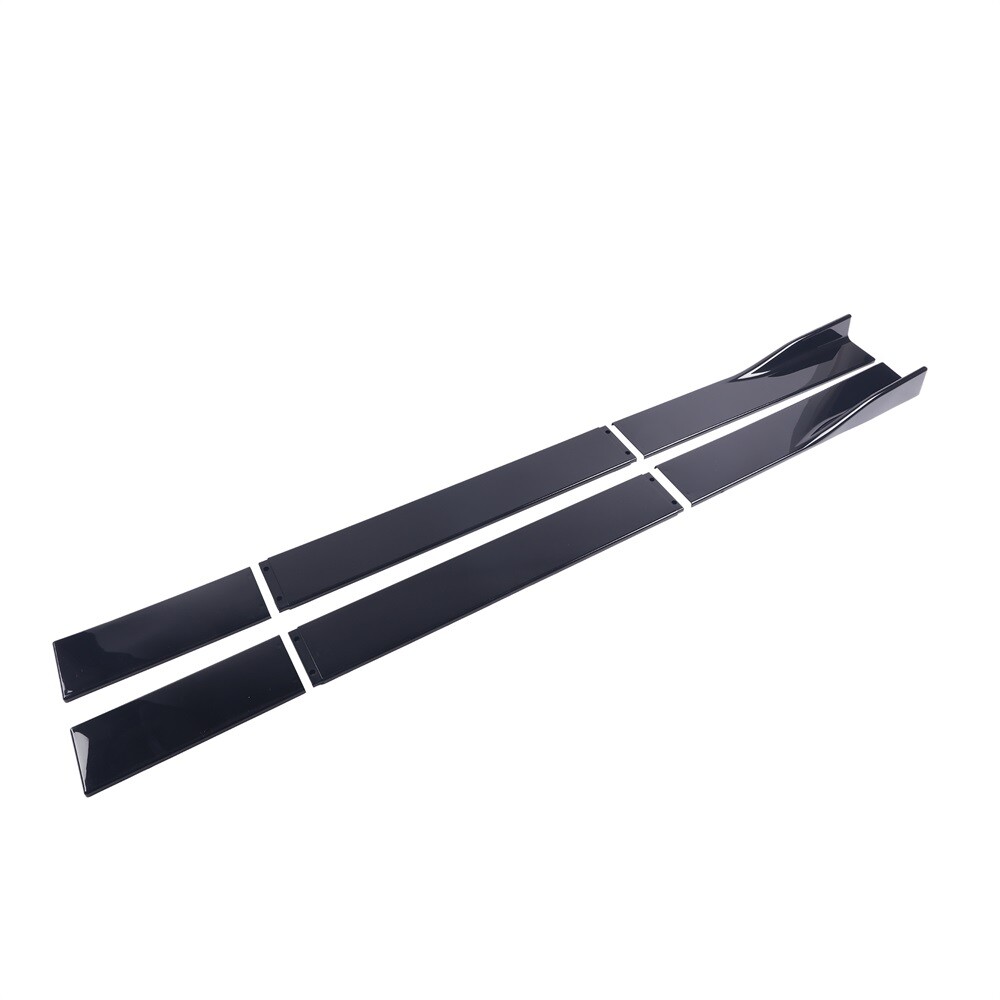 78.7 Gloss Black Side Skirts Lip Rocker Panel For Infiniti Q50 Q60 Q70 G25 G37