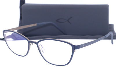 BLACKFIN SAINT ESPRIT BF 789 COL. 627 TITANIUM BLUE AUTHENTIC EYEGLASSES 54-17