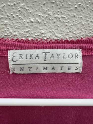 Erika Taylor Intimates Womens Nightgown Size Large Pink Short Sleeve Pocket - Picture 4 of 12