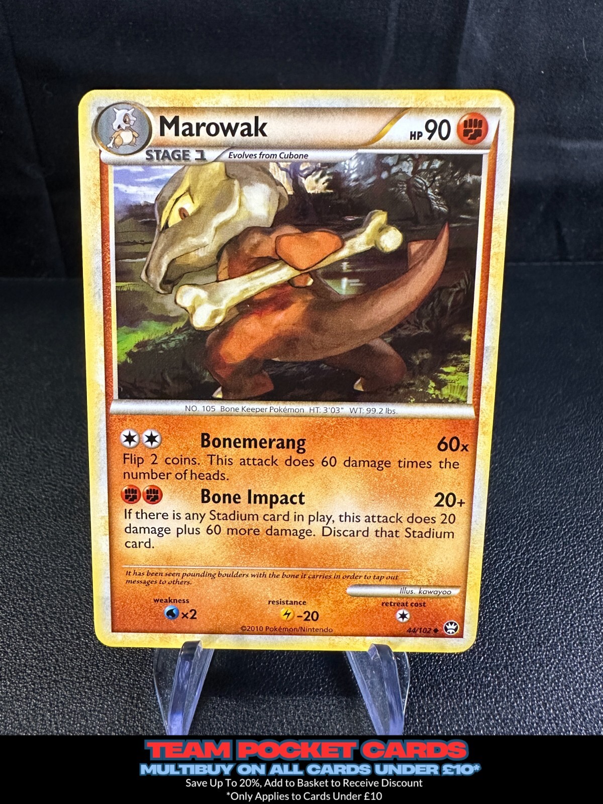 Marowak 44/102, HGSS Triumphant, Pokemon, LP