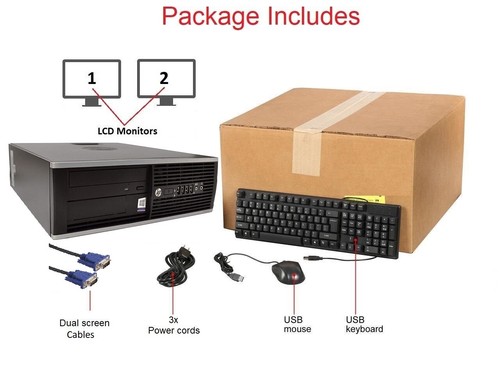 HP i5 Desktop Computer PC | up to 16GB RAM, 3TB SSD | 22" LCD Windows 10 - Afbeelding 50 van 73