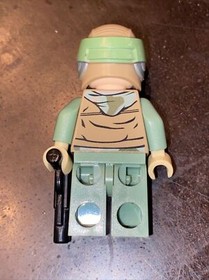 Lego Minifigure Endor Rebel Commando Dark Tan Vest sw0367 Star Wars 9489 10236