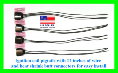 x4 Ignition Coil Connector Pigtail fits Mitsubishi Outlander Lancer 2.0 2.4 Plug