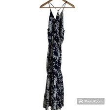 Ali & Jay women’s cami maxi dress medium blue white floral
