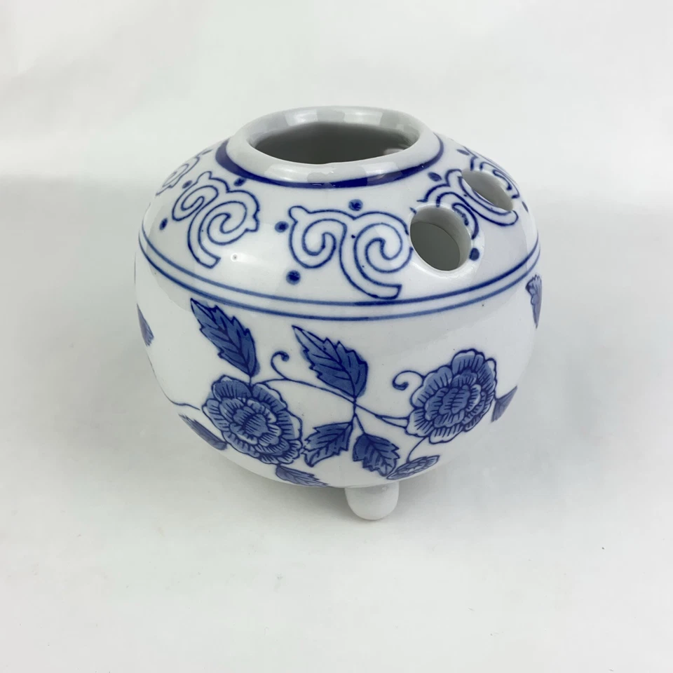 Ganz Bella Casa Azul y Blanco Chinoiserie Cepillo de Dientes / Soporte para Pasta de Dientes Foto 4 de 4