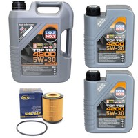 MotoröL Set Top Tec 4200 5W-30 Liqui Moly 7 Liter + ÖLfilter FüR Audi A6 Avant