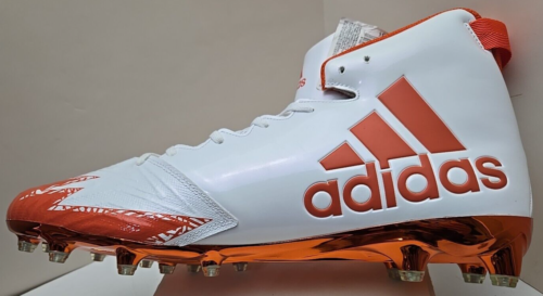 Adidas Men's Freak X Carbon Mid Football Cleats; White/Orange Size 16 - Picture 12 of 19