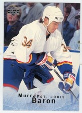 1995-96 Be A Player Blues Hockey Card #158 Murray Baron