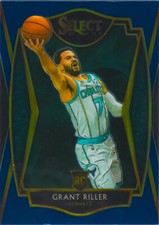 Grant Riller RC 2020-21 Select Basketball Blue Rookie Card #166 Premier Level