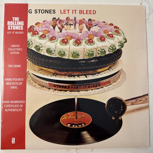 900 ONLY SEALED RSD LP HAND POURED COLORED VINYL ROLLING STONES LET IT BLEED