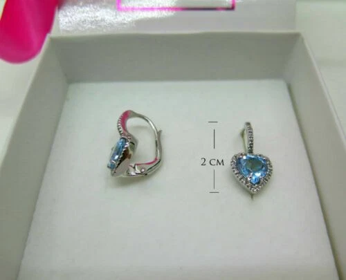 Gioielli di lusso zirconia cubica cuore in argento