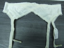 Cream Suspender Belt For Stockings Small To fit 22 - 28" Waist
