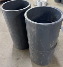 Lasco 829-080 - 8" x 8" S x S Schedule 80 PVC Coupling