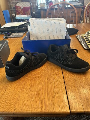 SUPRA black/Blue Antwan Dixon Size 8 Suede Sneakers Skate Shoes
