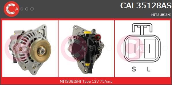 Alternateur Pajero II 2.5 TD 4WD Mitsubishi Canvas Top - Pièce de rechange 12V