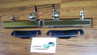 Door Handles Outside Pair Wide orig style 6 1/4'' Camaro Caprice Impala Firebird