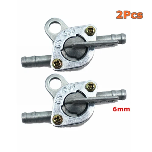 2X Universal 6mm Motorrad Quad Rasenmäher Inline Benzinhahn Schalter Benzinhahn - Bild 1 von 8