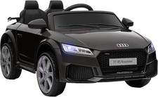 Kids Ride On Audi TT Car Childrens Sports Car Remote Lights MP3 Black 3-6 Years