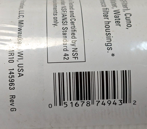 Pentek PD-5-934 Polypropylene Filter Cartridge 5 Microns 9-7/8 x 2-1/2 Pentair - Picture 9 of 9