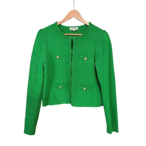 NWT J. Crew Women's Size Medium Odette Sweater Lady Jacket Green