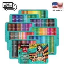 KALOUR Professional Colored Pencils,Set of 240 Colors,Artists Soft Core